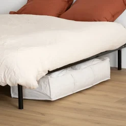 5five Housse de rangement lit, 100x20 cm, Beige