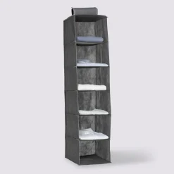 5five Housse rangement 6 cases, Gris anthracite