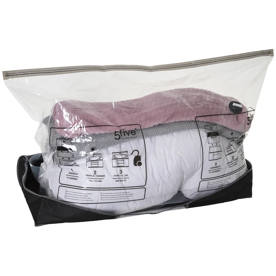 5five Housse rangement sous vide lit 100x45x15cm