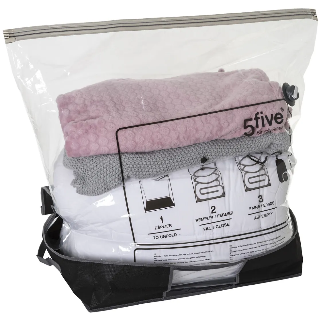 5five Housse rangement sous vide 60x45x15cm