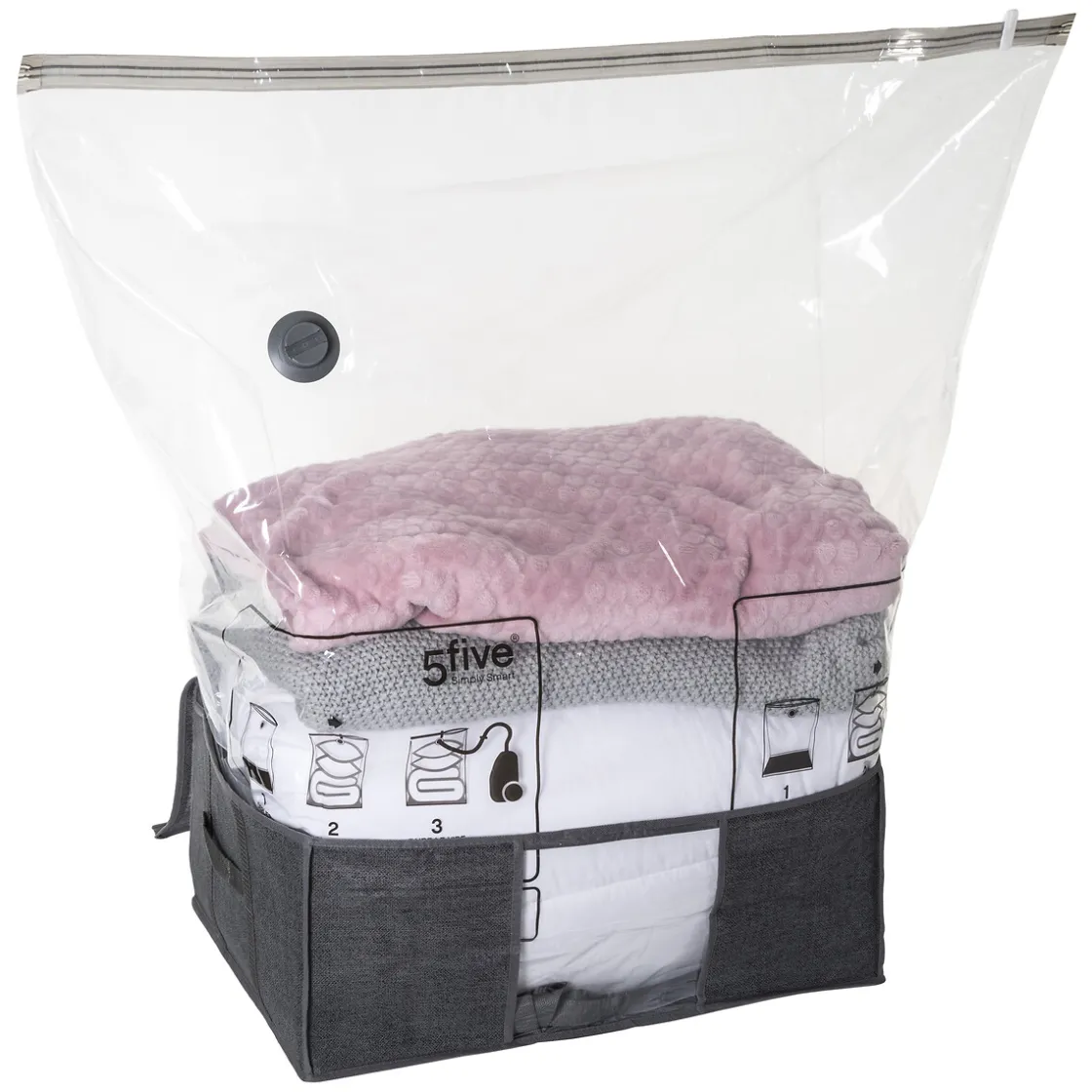 5five Housse rangement sous vide 60x45x25cm