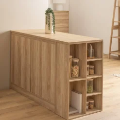 5five Ilot central, 2 portes, Beige