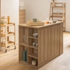 5five Ilot central, 2 portes, Beige