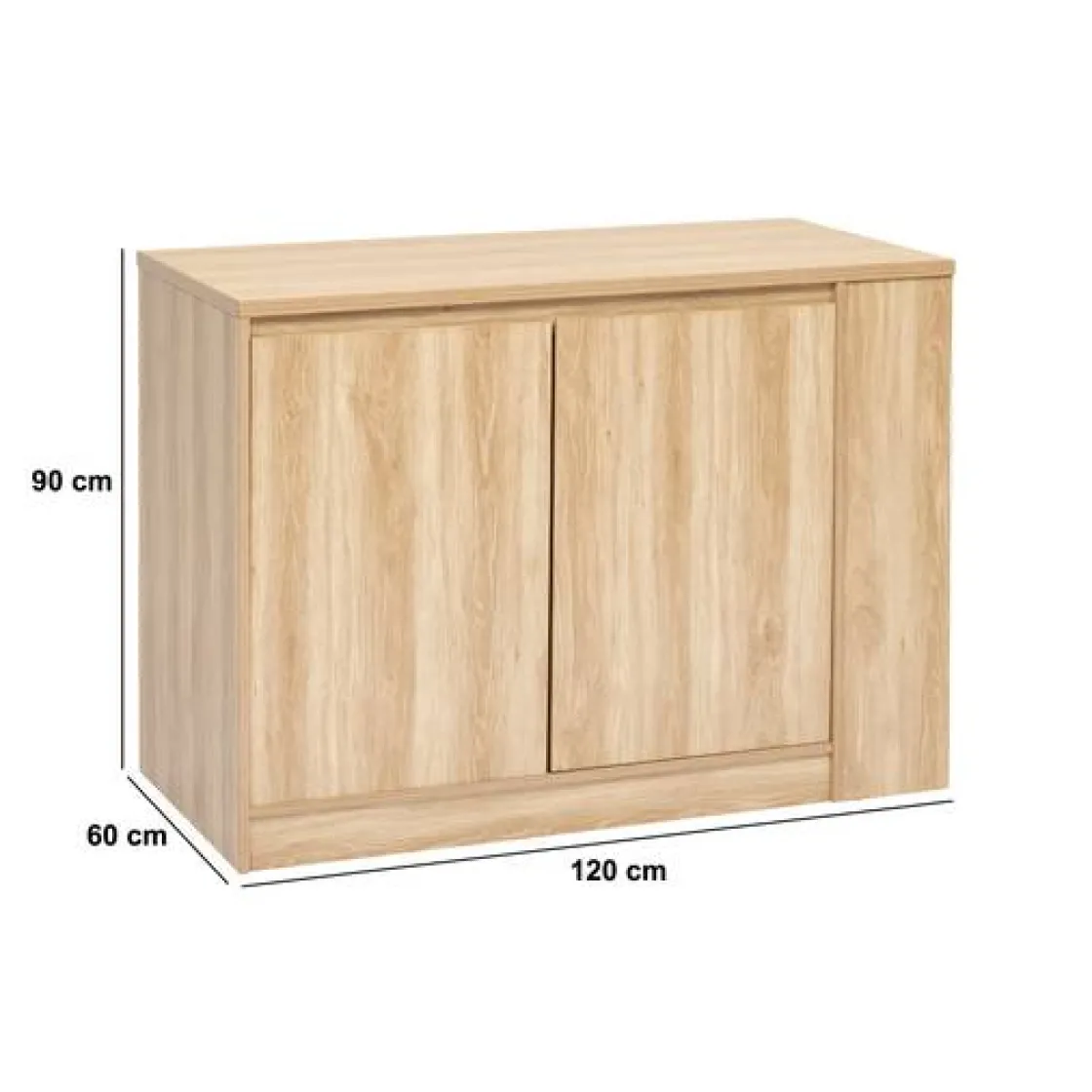 5five Ilot central, 2 portes, Beige