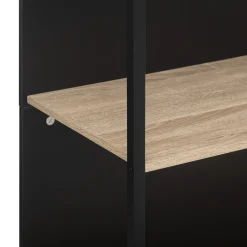 5five Ilot de bar avec rangement, Effet chêne naturel