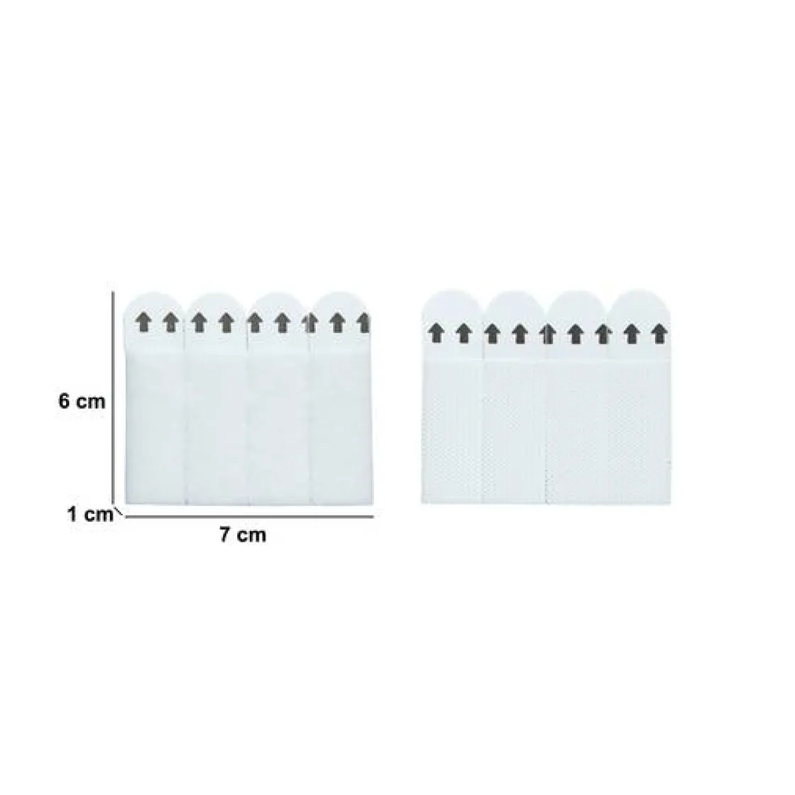 5five Lot de 8 bandes de fixation murales, 2kg max.