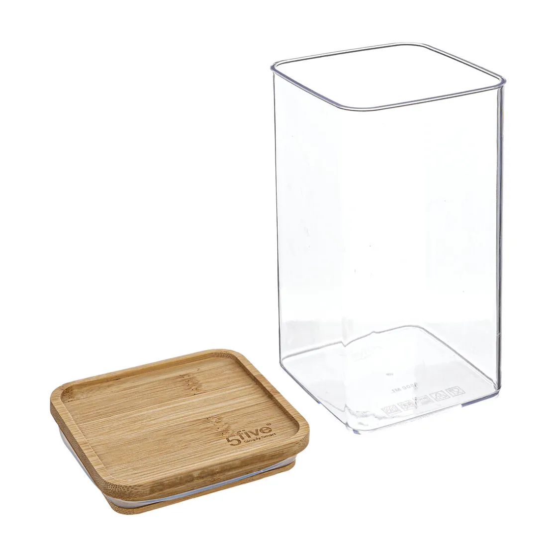 5five Lot de 6 bocaux de conservation hermétiques 0,5L à 1,5L