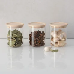 5five Lot de 12 bocaux de conservation hermétiques en verre 350ml