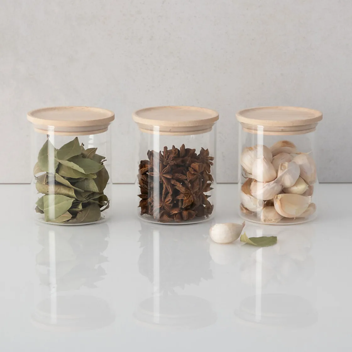 5five Lot de 12 bocaux de conservation hermétiques en verre 350ml