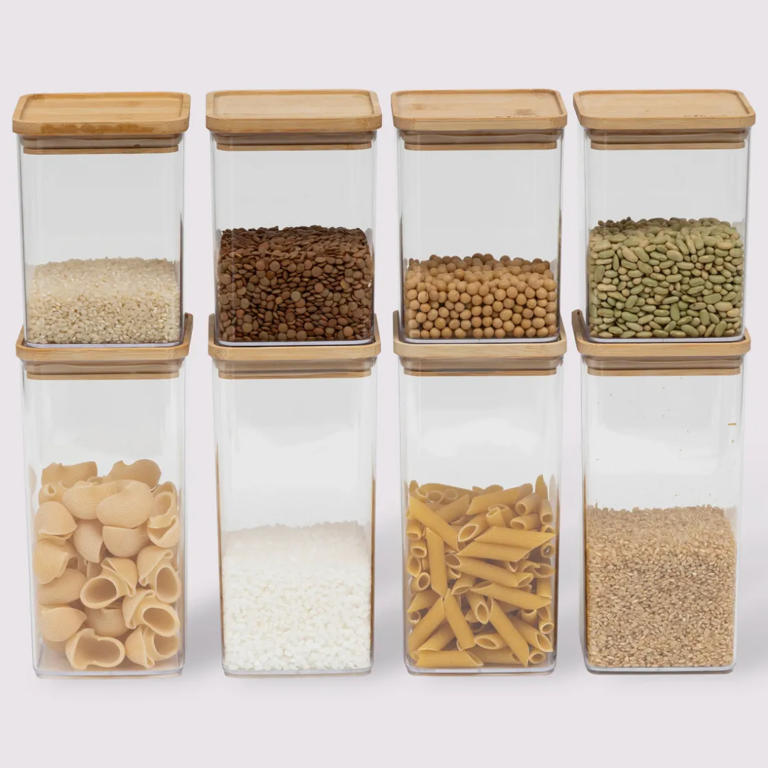 5five Lot de 8 bocaux de conservation hermétiques 1L et 1,5L