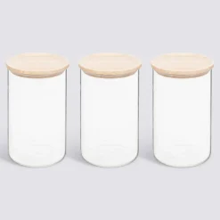 5five Lot de 3 bocaux, 1L