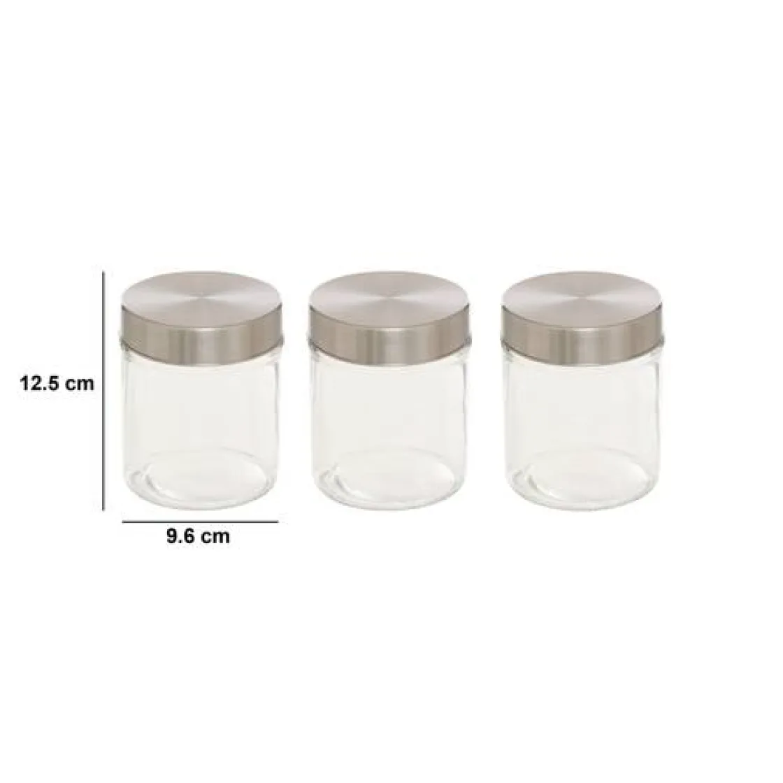 5five Lot de 3 bocaux, 0,7L