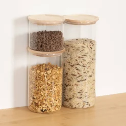 5five Lot de 3 bocaux, 0,4L/0,9L/1,5L