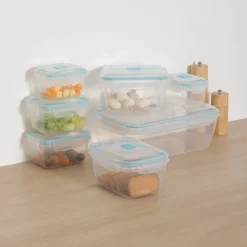 5five Lot de 7 boîtes de conservation, 0,4/0,8/1,5/5,6L