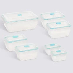 5five Lot de 7 boîtes de conservation, 0,4/0,8/1,5/5,6L