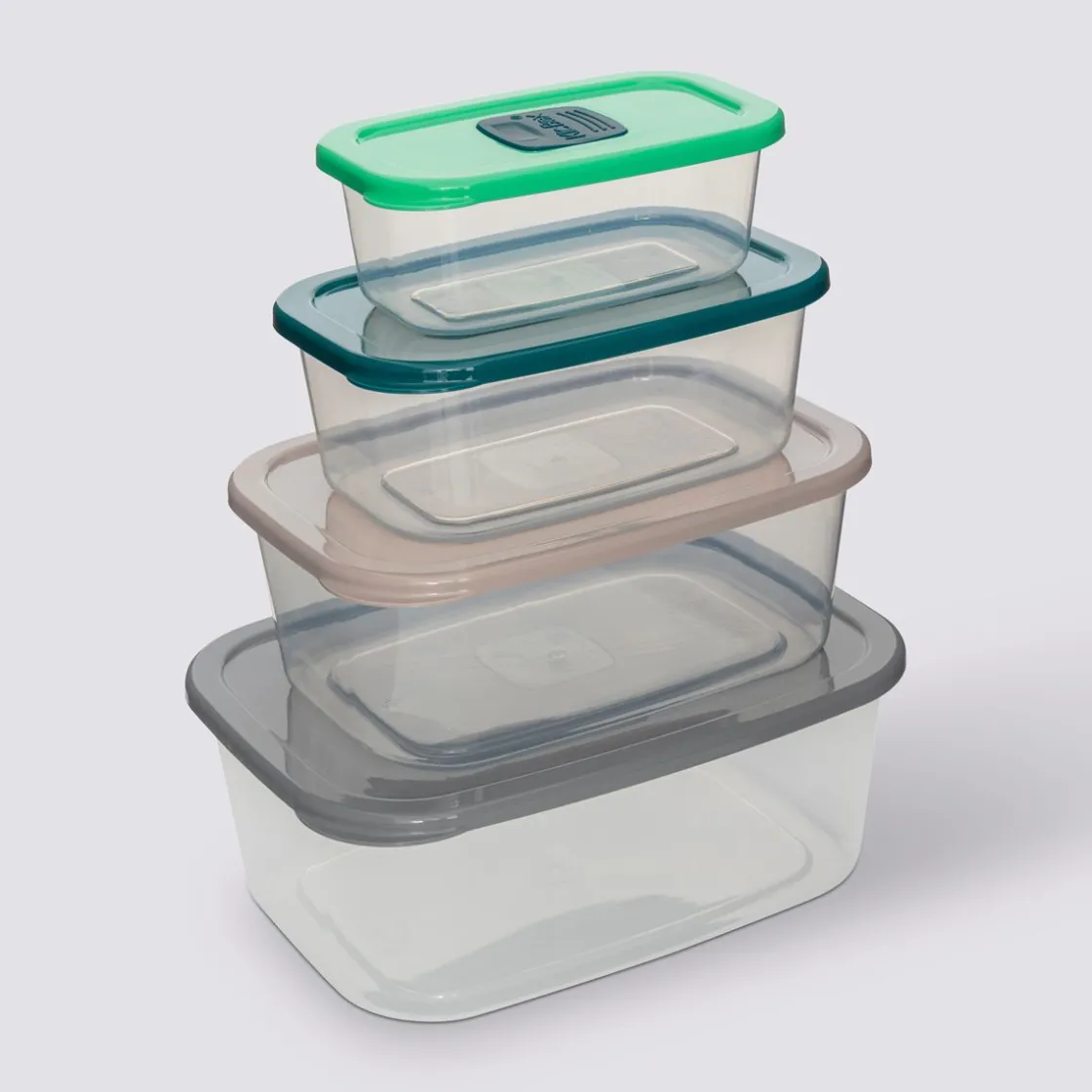 5five Lot de 4 boîtes de conservation avec valves micro-ondes