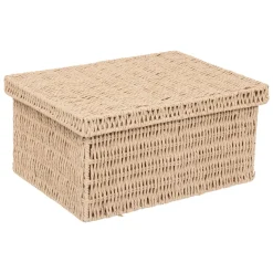 5five Lot de 2 boîtes range-documents, Papier tressé