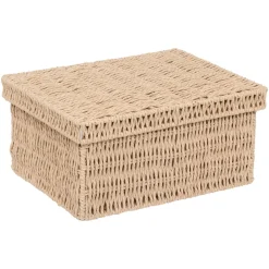 5five Lot de 2 boîtes range-documents, Papier tressé