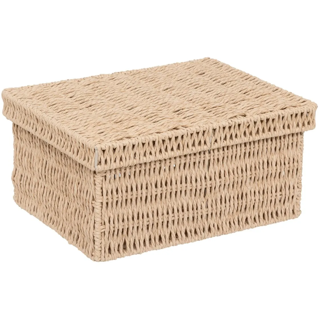 5five Lot de 2 boîtes range-documents, Papier tressé