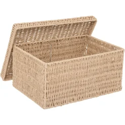 5five Lot de 2 boîtes range-documents, Papier tressé