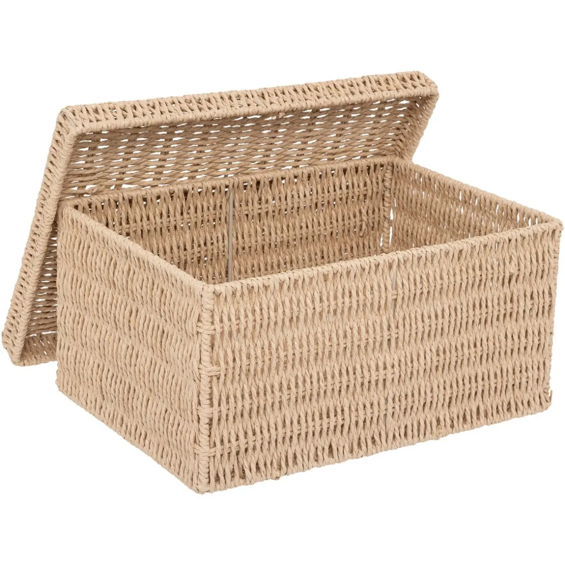 5five Lot de 2 boîtes range-documents, Papier tressé