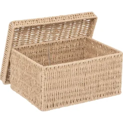 5five Lot de 2 boîtes range-documents, Papier tressé