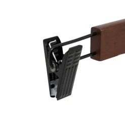 5five Lot de 2 cintres à pinces, Bois foncé