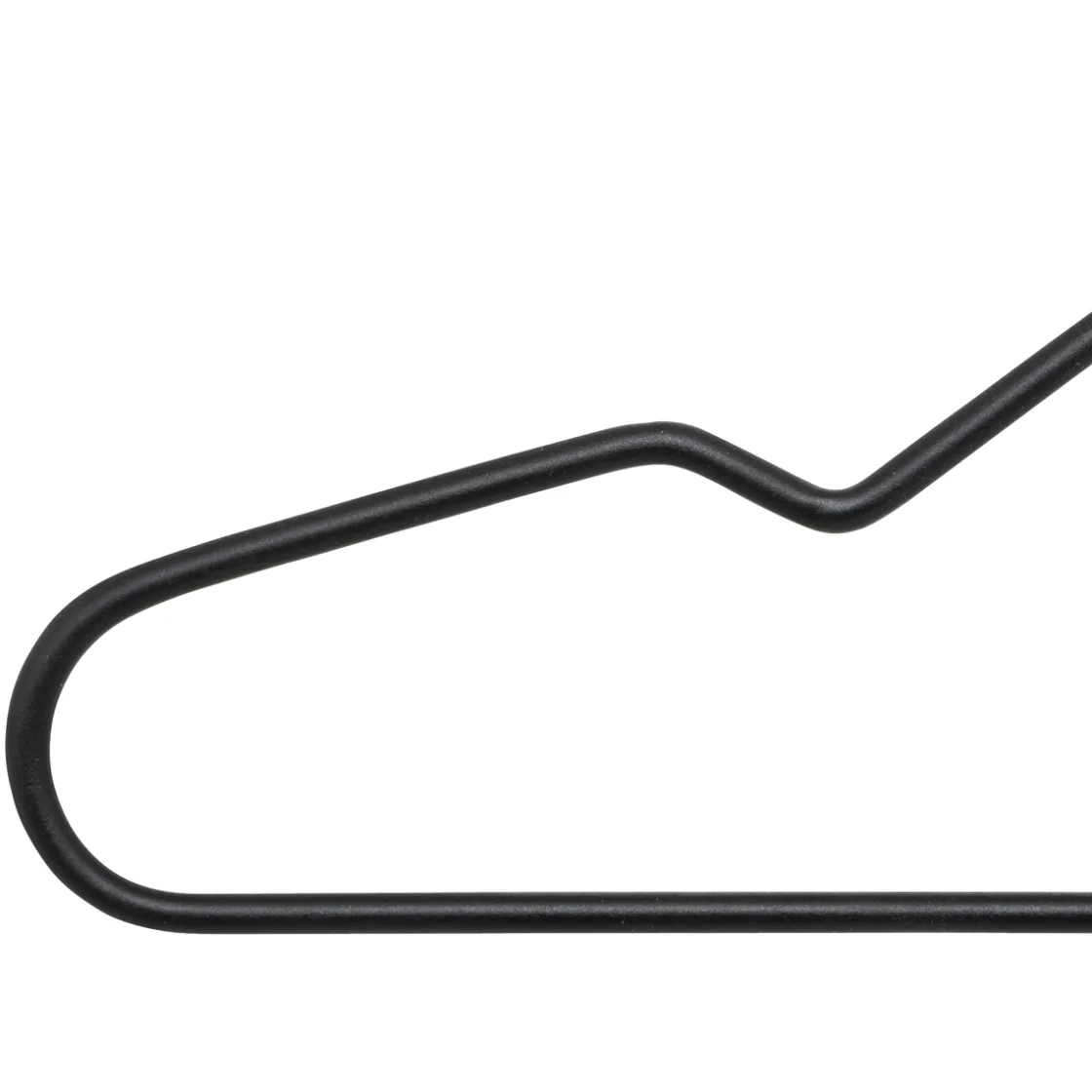 5five Lot de 5 cintres anti-dérapant, Noir