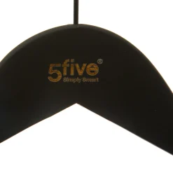 5five Lot de 3 cintres en bois, Noir