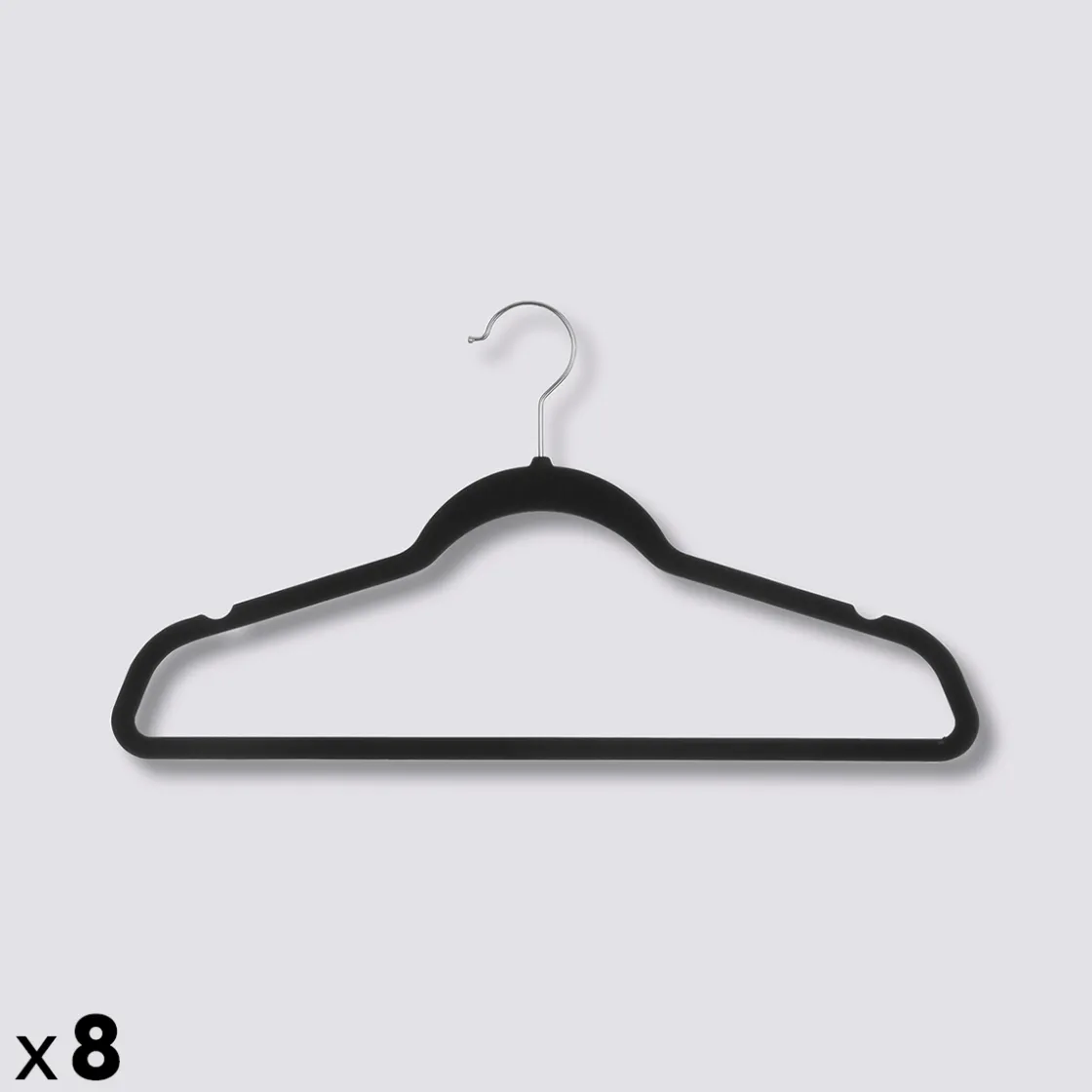 5five Lot de 8 cintres en feutrine