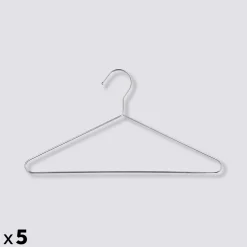 5five Lot de 5 cintres en métal