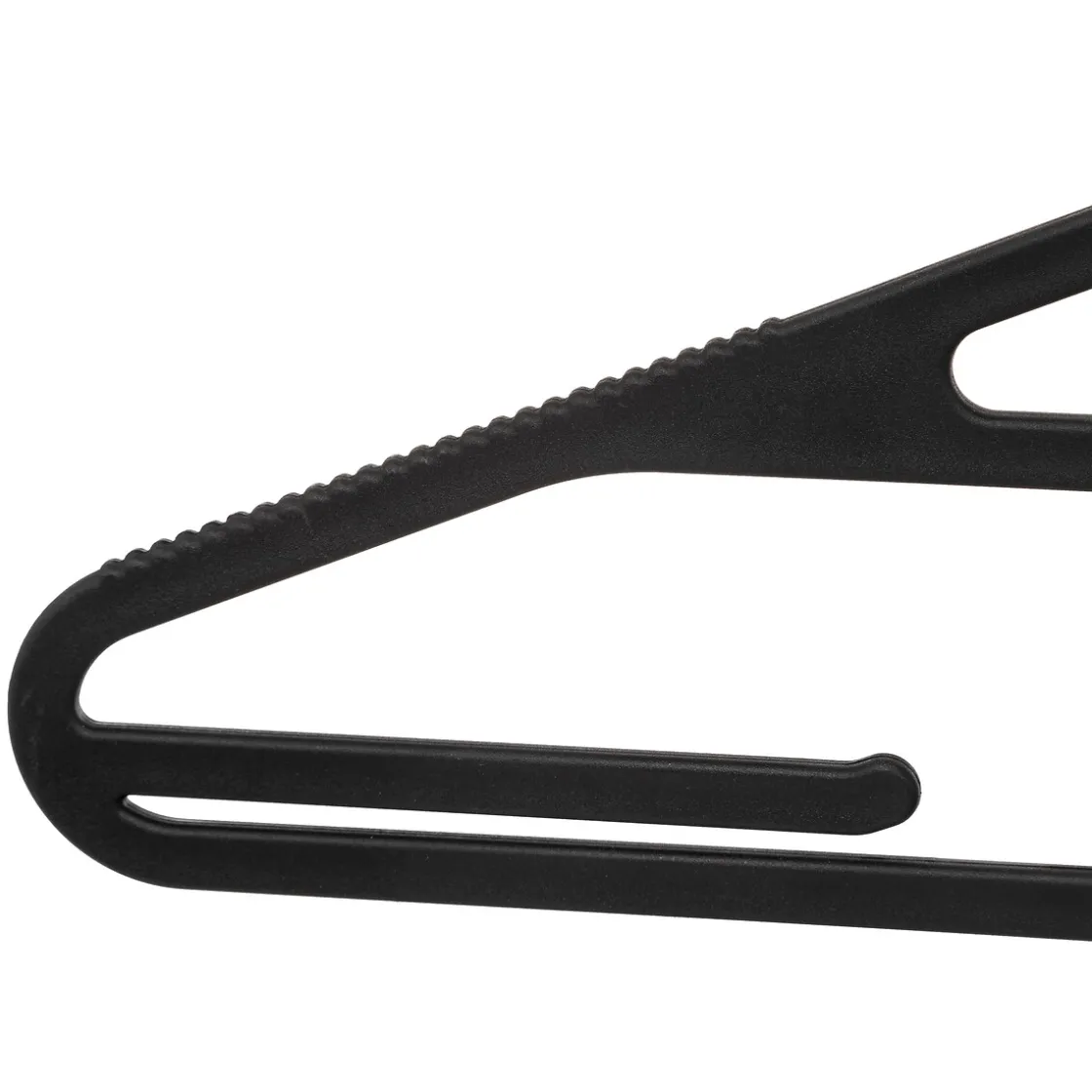 5five Lot de 5 cintres fins antidérapants, Noir