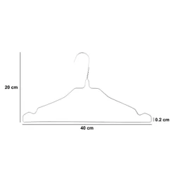 5five Lot de 25 cintres métal