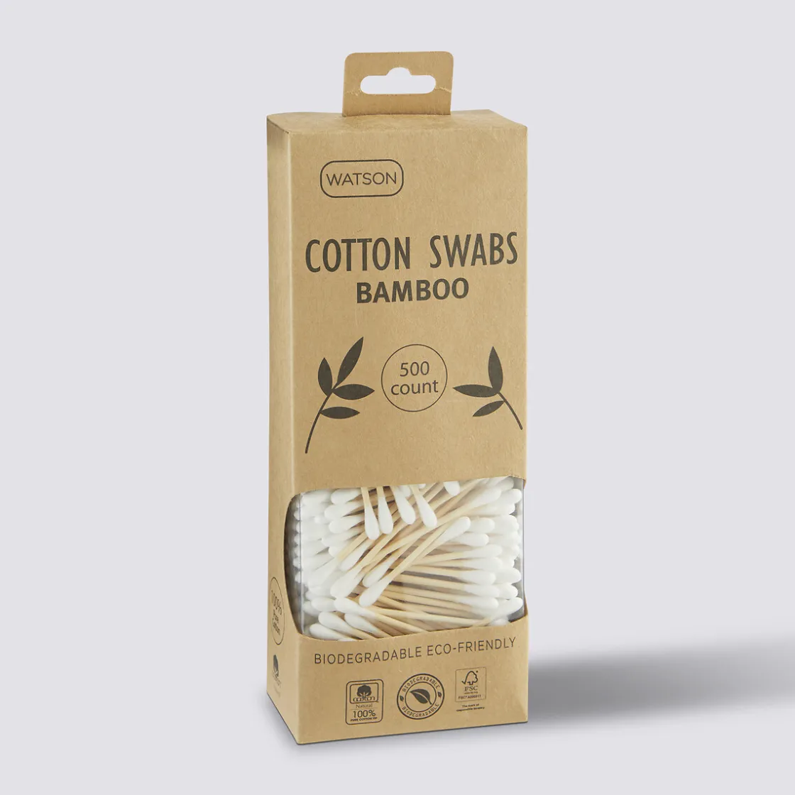 5five Lot de 500 cotons-tiges, Bambou