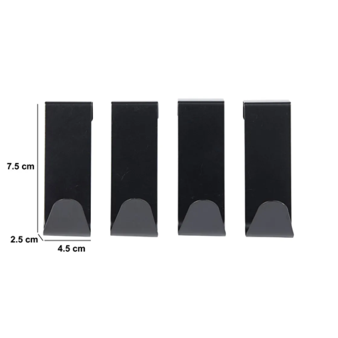 5five Lot de 4 crochets métal