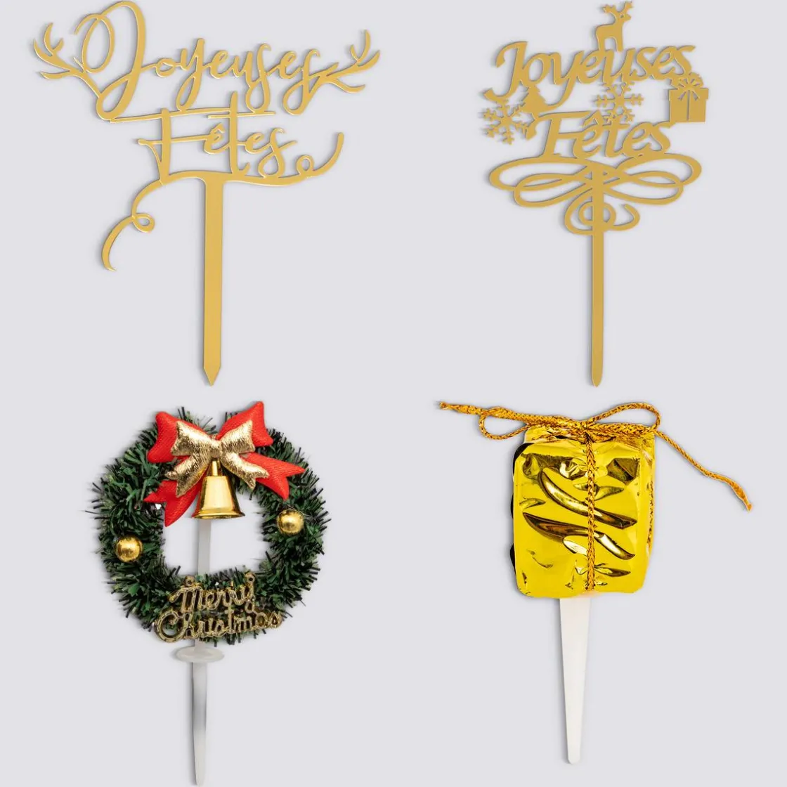 5five Lot de 4 décorations pâtisserie