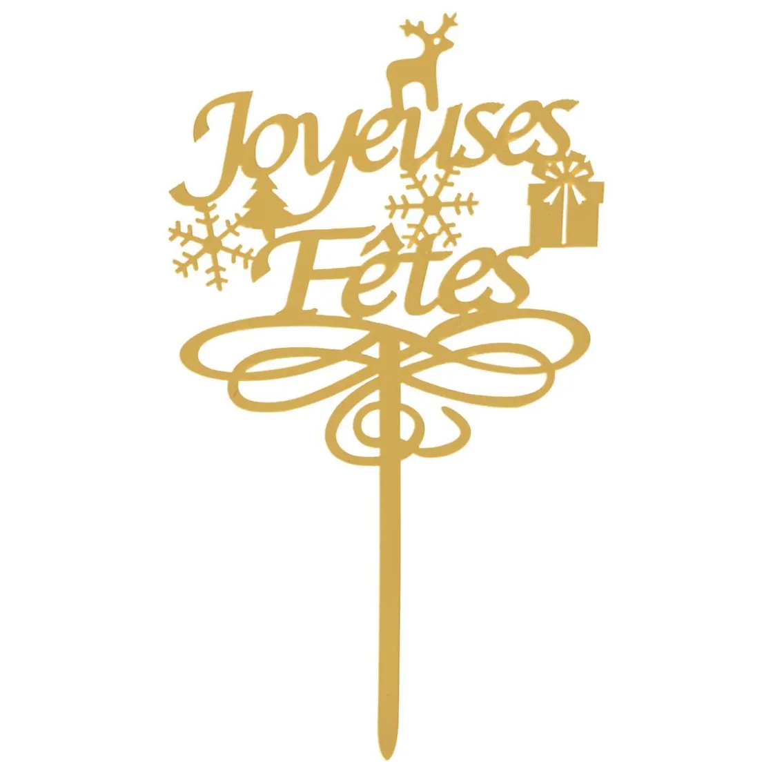 5five Lot de 4 décorations pâtisserie