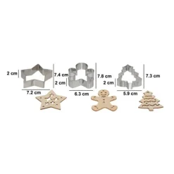 5five Lot de 3 emporte-pièces et 3 embosseurs Noël