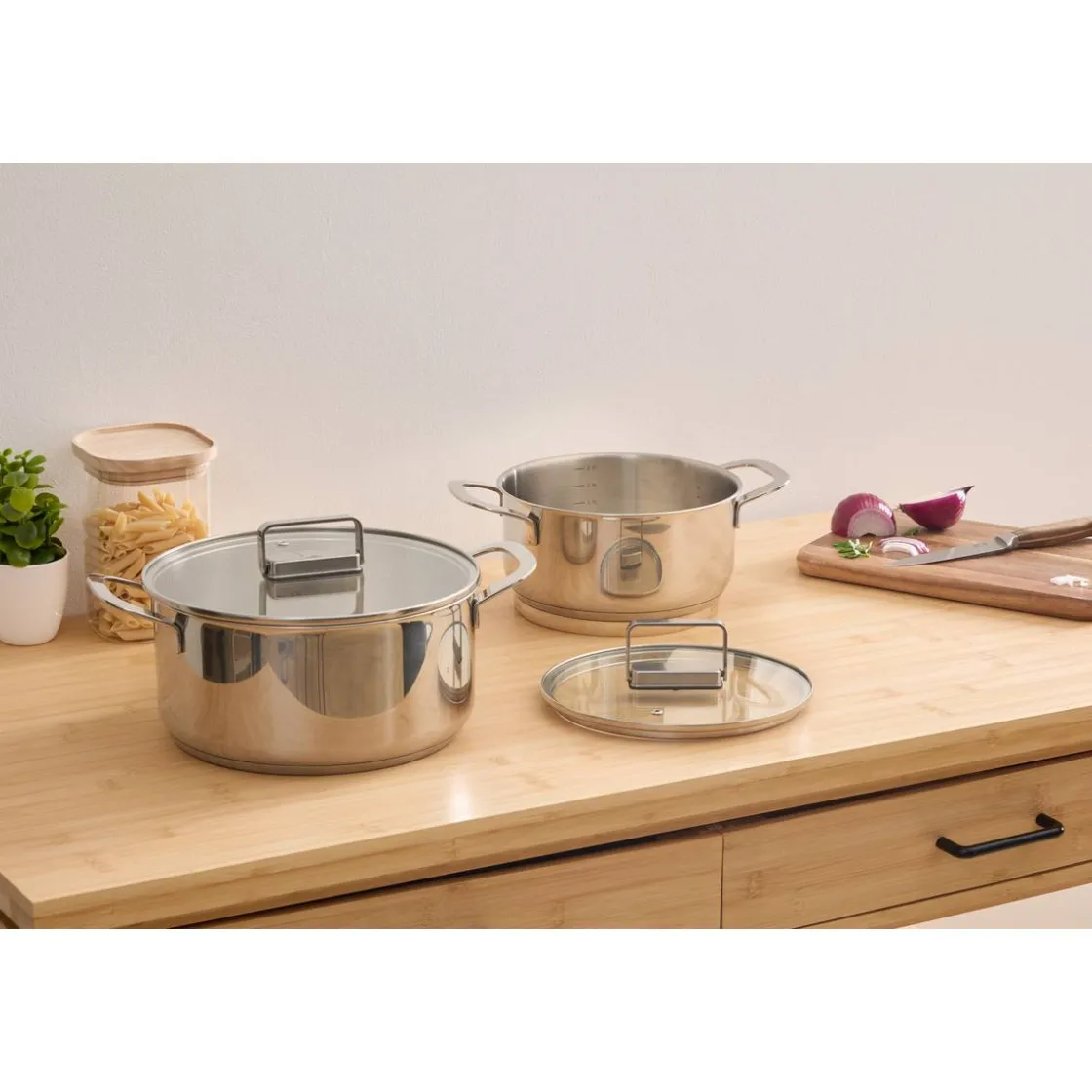 5five Lot de 2 faitouts, 20/24 cm