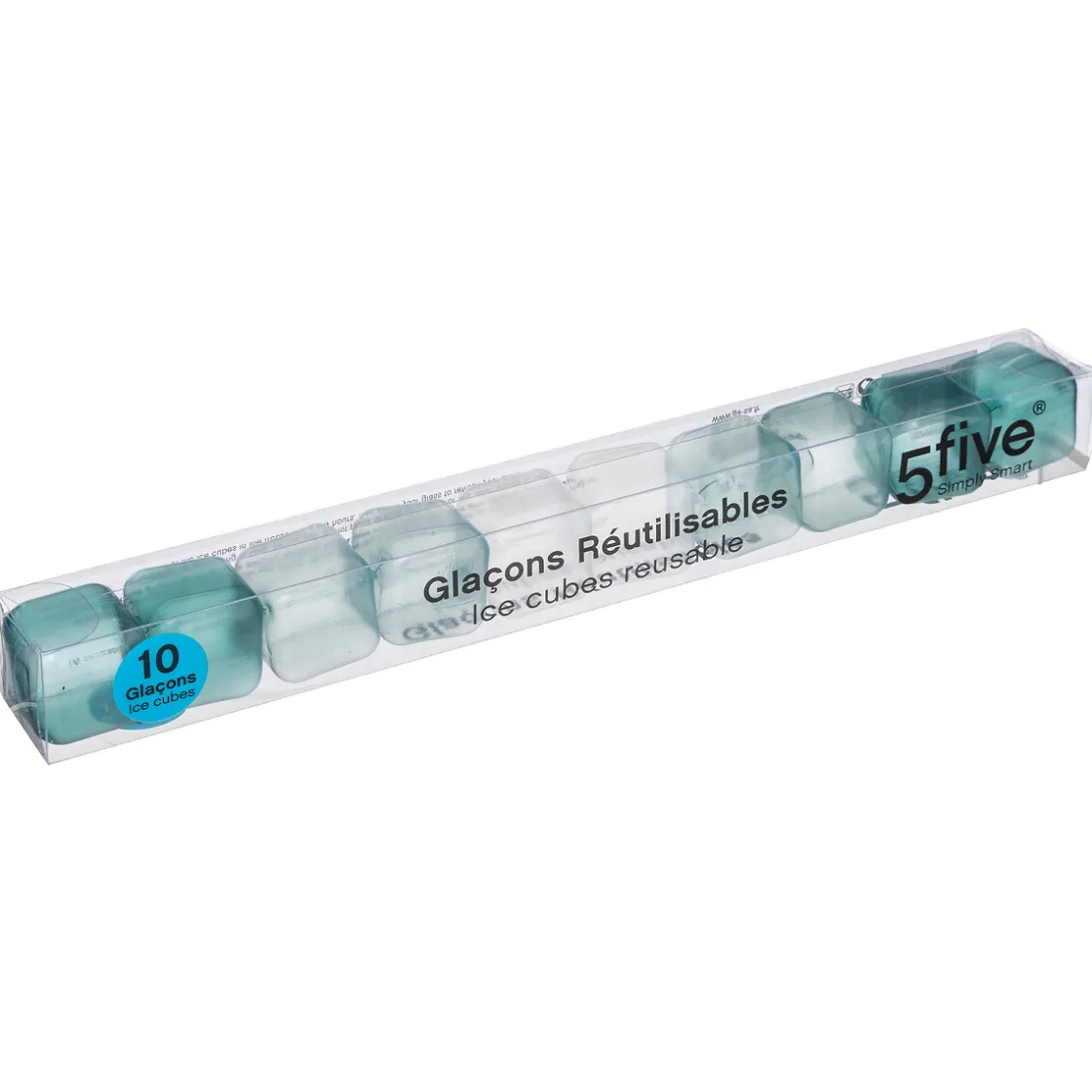 5five Lot de 10 glacons réutilisables