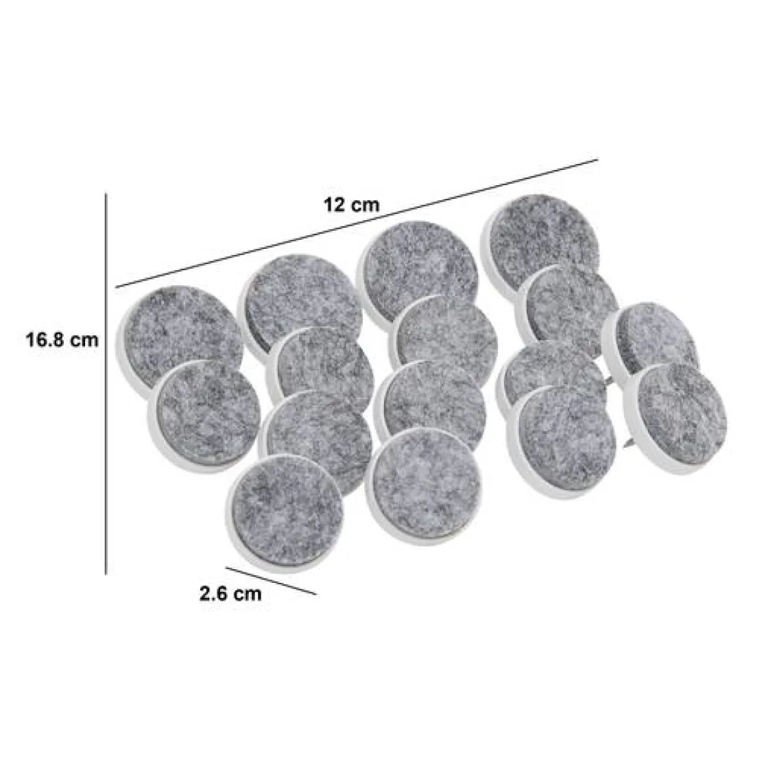 5five Lot de 16 patins cloutés