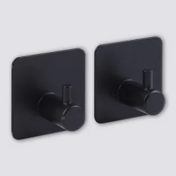 5five Lot de 2 patères adhésives 1 tête