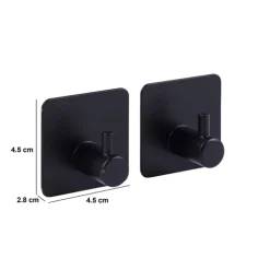 5five Lot de 2 patères adhésives 1 tête