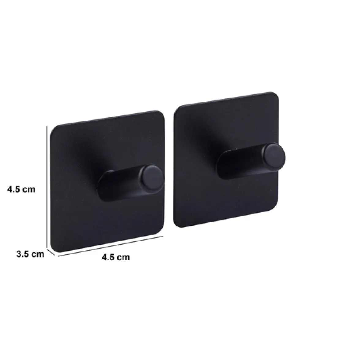 5five Lot de 2 patères adhésives 1 tête