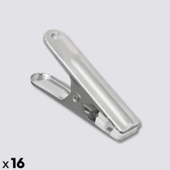 5five Lot de 16 pinces à linge en inox