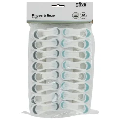 5five Lot de 16 pinces à linges