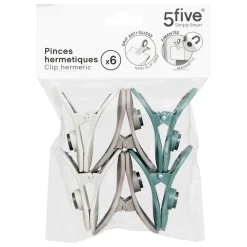 5five Lot de 6 pinces hermétiques
