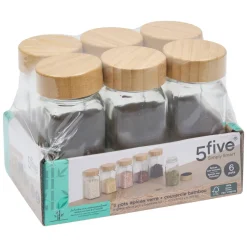 5five Lot de 6 pot à épices, 120 ml