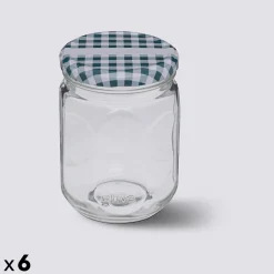 5five Lot de 6 pots à confiture 0,5L