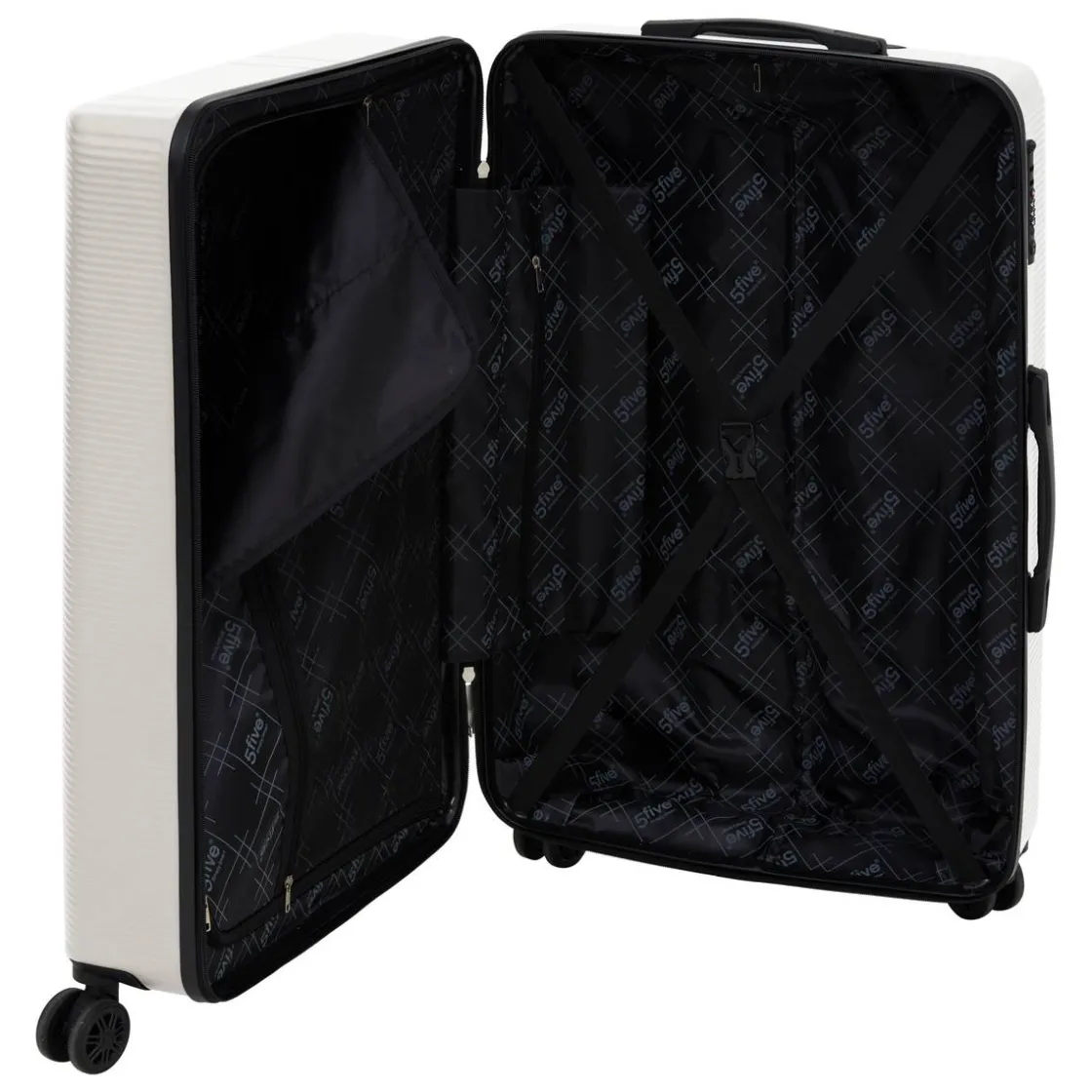 5five Lot de 3 valises 8 roues, H.77/67/55 cm, Argile